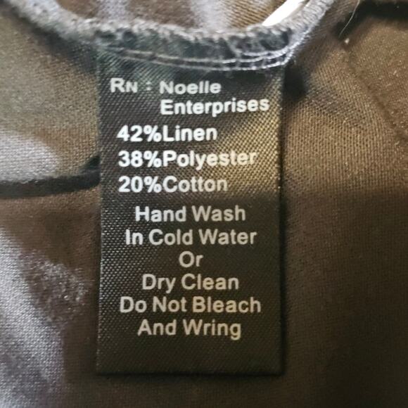 Noelle Knit Boho Ruffle Cami Dress Adjustable Straps Gray & black Size S/M 3637 - Picture 5 of 8